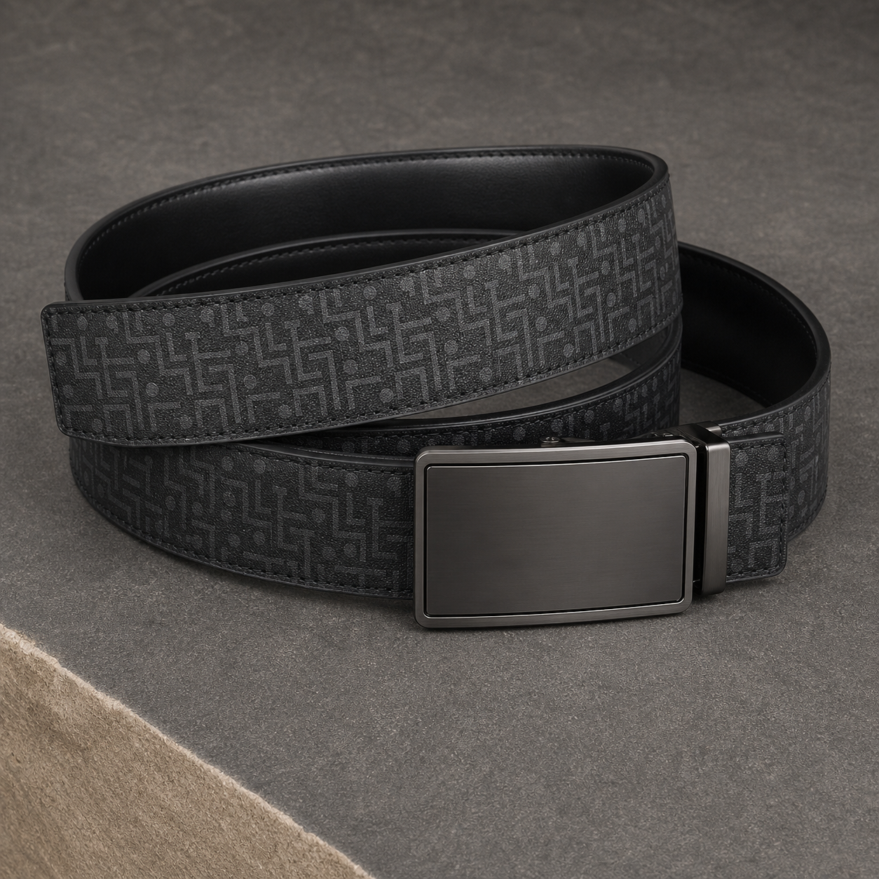 Black L'Chaim Loca reversible belt with Official Emblem buckle